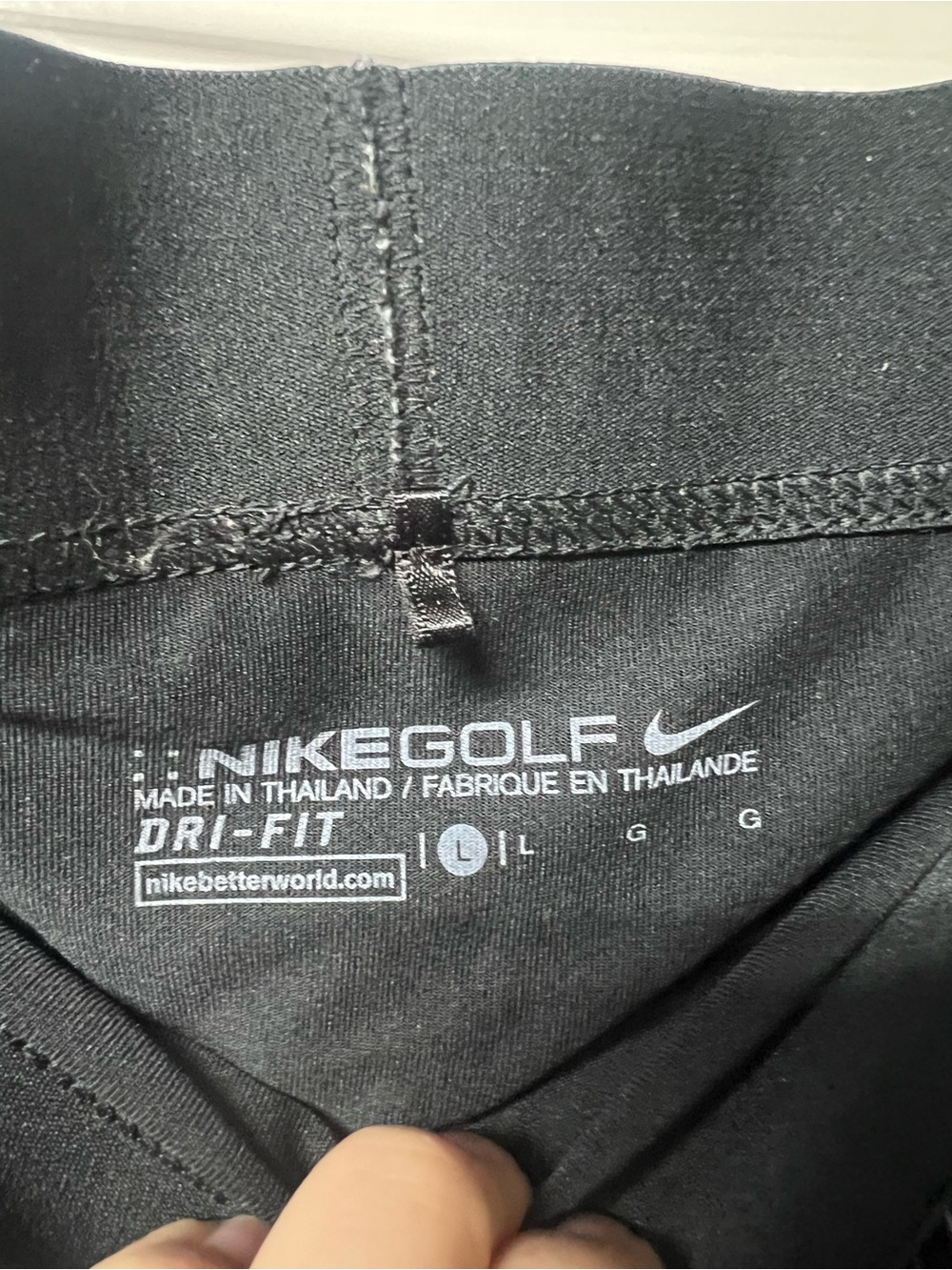 Nike Black & White Printed Athletic Skort - Picture 4 of 4